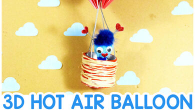 3D Hot Air Balloon Craft 002